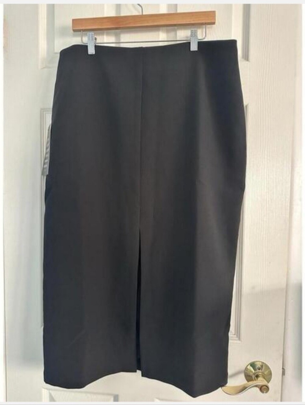 Pomander Place Black Midi Pencil Skirt